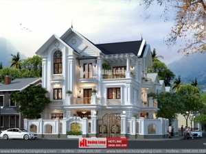 TOP 5 biệt thự 3 tầng tân cổ điển mái Thái 2023