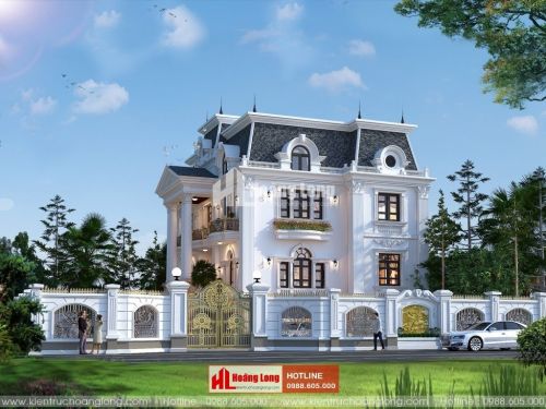 TOP 5 biệt thự 3 tầng tân cổ điển mái Mansard 2023