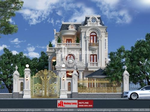 TOP 5 biệt thự 3 tầng tân cổ điển mái Mansard 2023