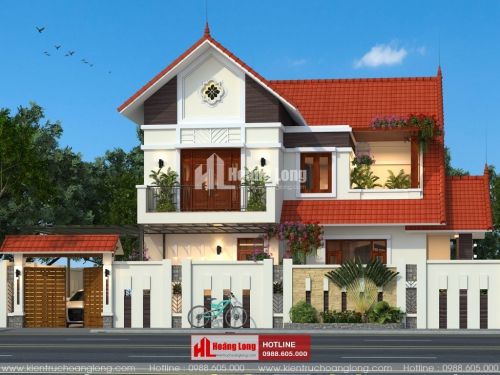 TOP 10 biệt thự 2 tầng chữ L đẹp 2023