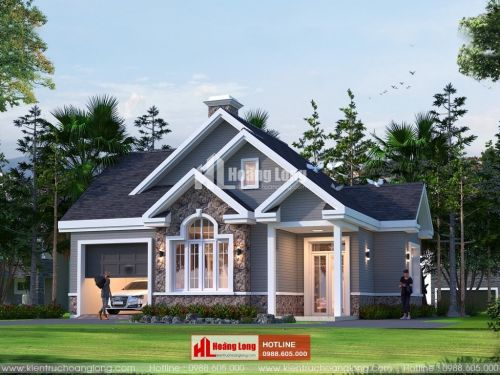 TOP 5 biệt thự 1 tầng chữ I đẹp 2023