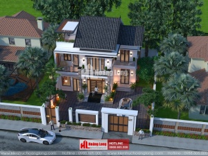 Thiết kế biệt thự 2 tầng tại Cao Bằng HL50903
