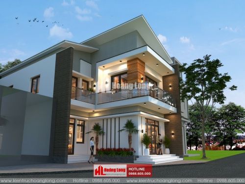 Thiết kế nội thất phòng ngủ biệt thự 2 tầng HL50904