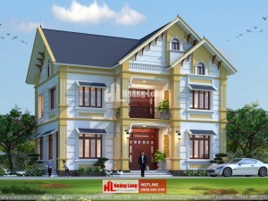 Thiết kế biệt thự 2 tầng hiện đại tại Phổ Yên HL51095