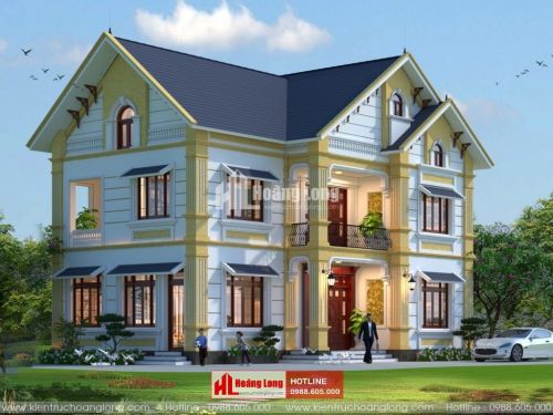 Thiết kế biệt thự 2 tầng hiện đại tại Phổ Yên HL51095