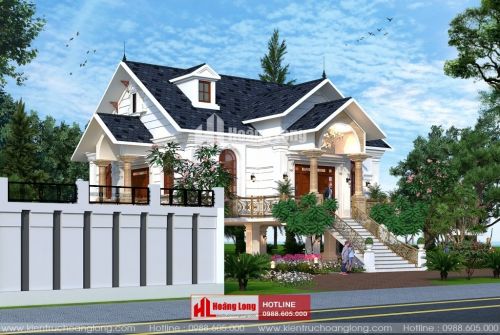 Phong thủy xây nhà năm 2021 biệt thự 2 tầng HL5114