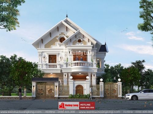 Phong thủy cổng nhà biệt thự 2 tầng tại Vĩnh Lợi HL51150