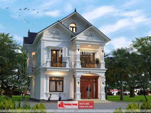 Thiết kế biệt thự 2 tầng mái Thái tại Thuận Thành HL51160