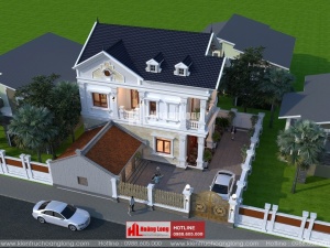 Thiết kế sân vườn biệt thự 2 tầng tại Bình Lục HL51170