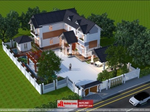 Phong thủy cửa chính biệt thự 2 tầng tại Long Thành HL51175