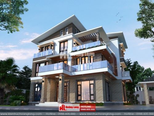 Thiết kế biệt thự 3 tầng hiện đại tại Phú Bình HL51264