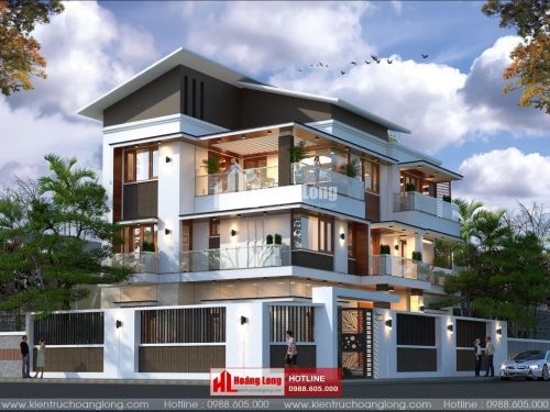 Phong thủy cổng nhà biệt thự 3 tầng tại Bến Cát HL51282