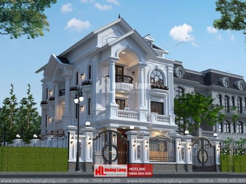 Thiết kế biệt thự 3 tầng tân cổ điển tại Dĩ An HL51577