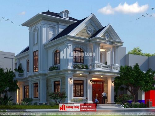 Phong thủy phòng khách biệt thự 3 tầng tại Triệu Phong HL51582