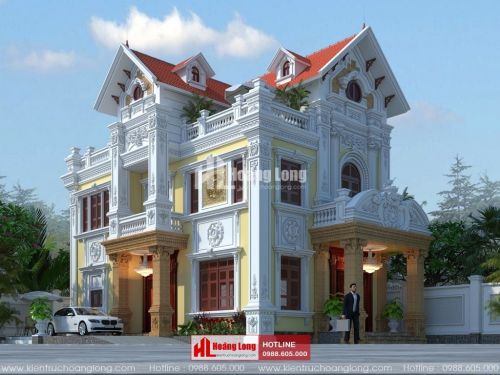Phong thủy cửa chính biệt thự 3 tầng tại Kinh Môn HL51587