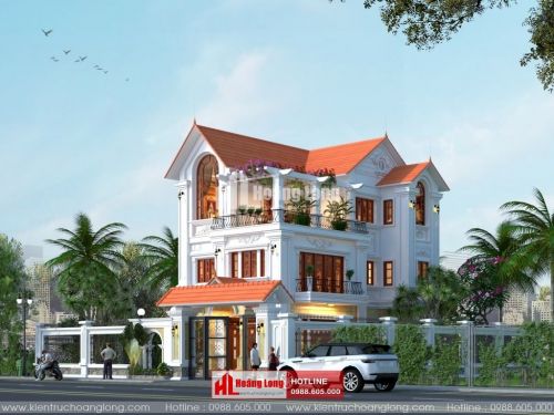 Thiết kế biệt thự 3 tầng mái Thái tại Thuận Thành HL51604