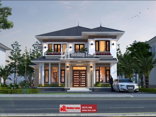 Thiết kế biệt thự 2 tầng hiện đại tại Thủ Dầu Một HL50927