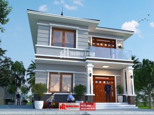 Thiết kế biệt thự 2 tầng hiện đại tại Hồng Lĩnh HL50951