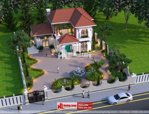 Phong thủy sân vườn biệt thự 2 tầng tại Kiến An HL50961