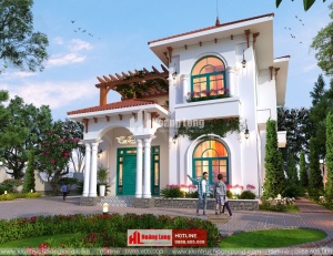 Phong thủy sân vườn biệt thự 2 tầng tại Kiến An HL50961