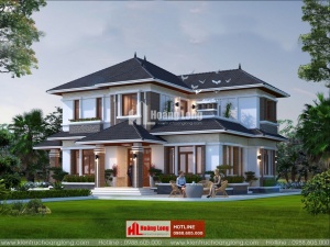 Thiết kế biệt thự 2 tầng mái Nhật tại Gò Công HL50978